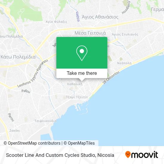 Scooter Line And Custom Cycles Studio map