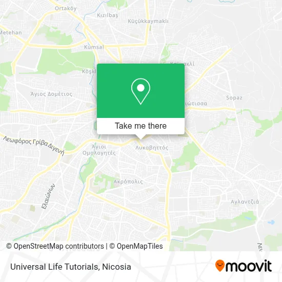 Universal Life Tutorials map