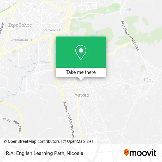R.A. English Learning Path map