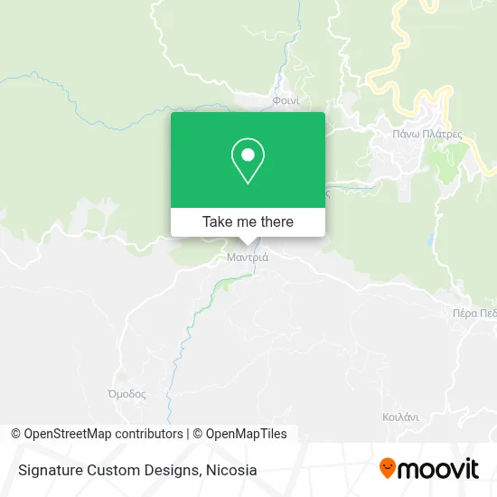 Signature Custom Designs map