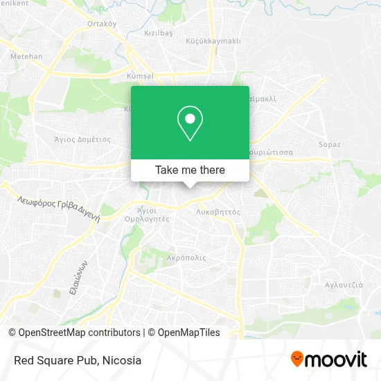 Red Square Pub map