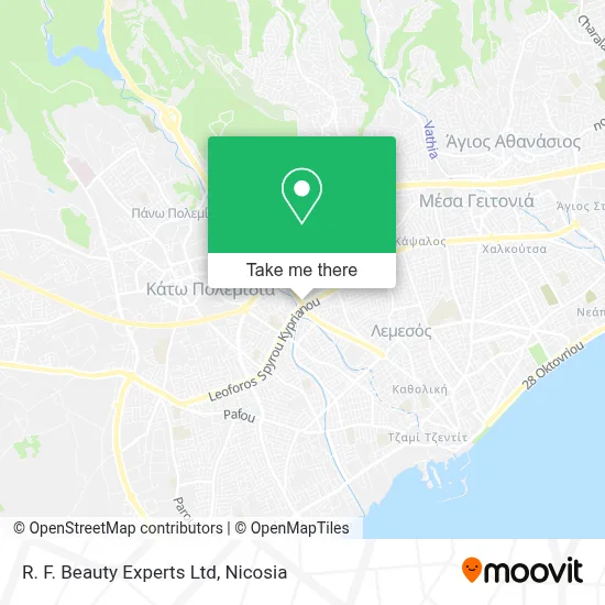 R. F. Beauty Experts Ltd map