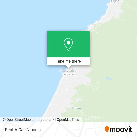 Rent A Car map