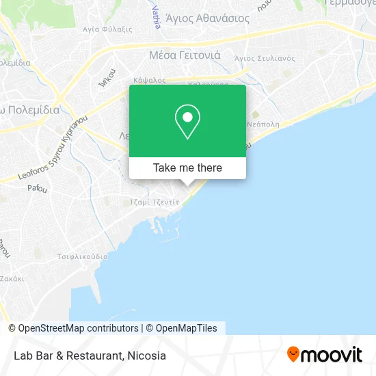 Lab Bar & Restaurant map