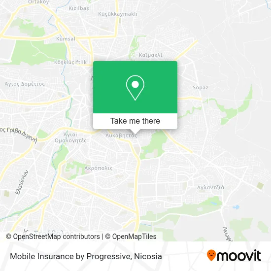 Mobile Insurance by Progressive map