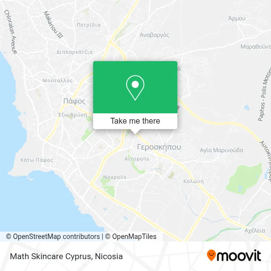 Math Skincare Cyprus map