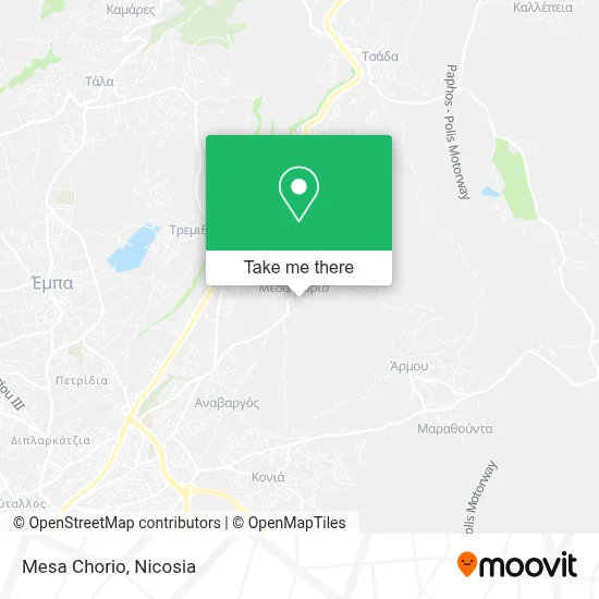 Mesa Chorio map