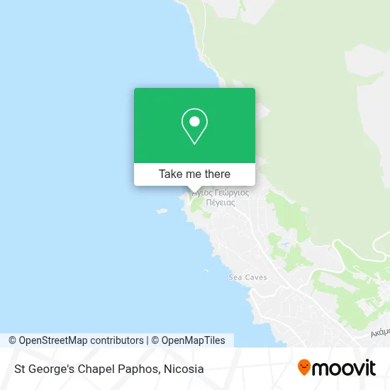 St George's Chapel Paphos map