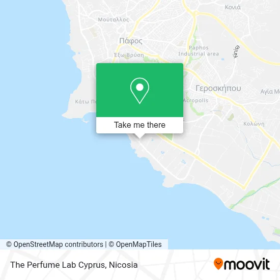 The Perfume Lab Cyprus map