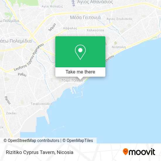 Rizitiko Cyprus Tavern map