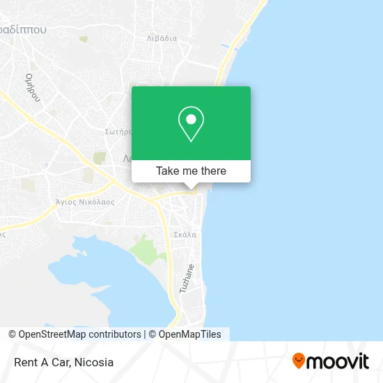 Rent A Car map