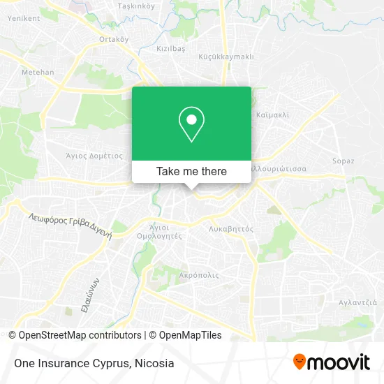 One Insurance Cyprus map
