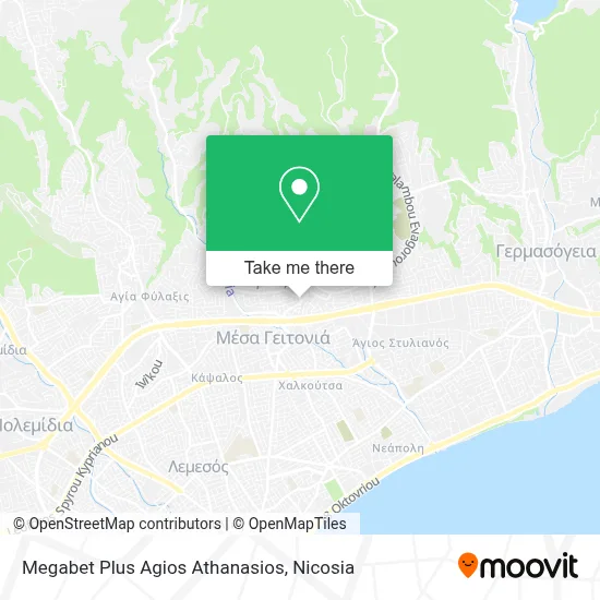 Megabet Plus Agios Athanasios map