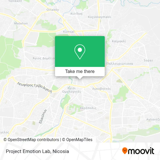 Project Emotion Lab map
