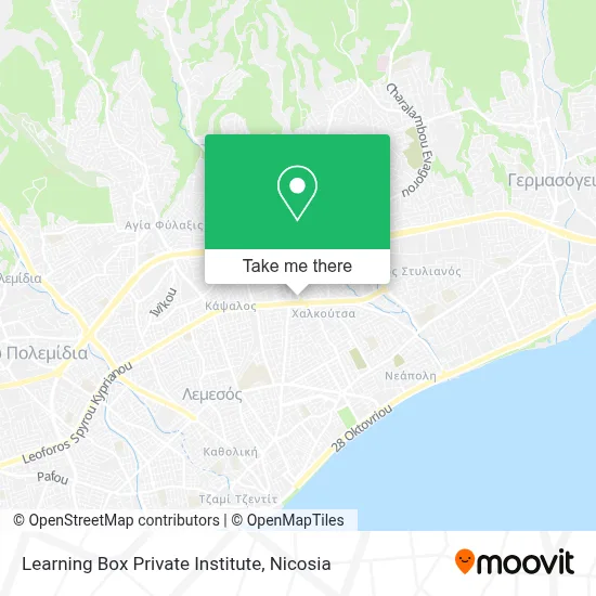 Learning Box Private Institute map