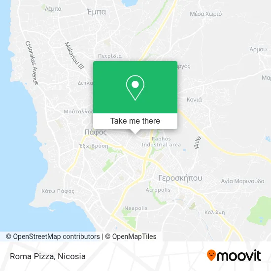 Roma Pizza map