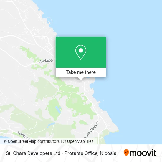 St. Chara Developers Ltd - Protaras Office map
