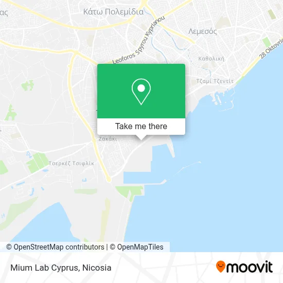 Mium Lab Cyprus map