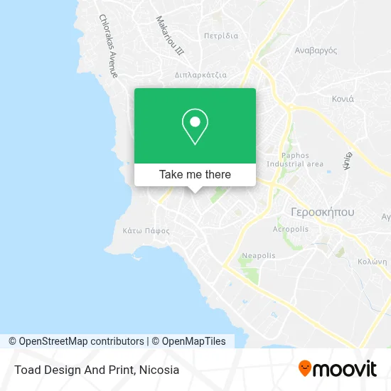 Toad Design And Print map