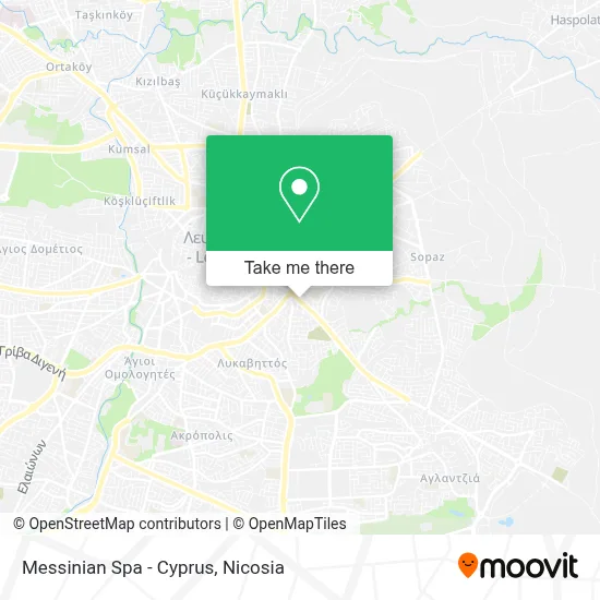 Messinian Spa - Cyprus map