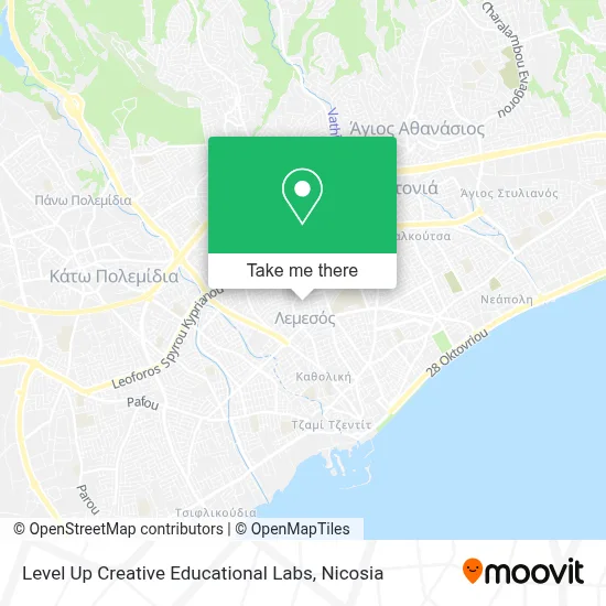 Level Up Creative Educational Labs map