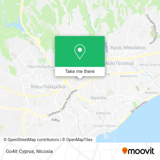 Go4it Cyprus map