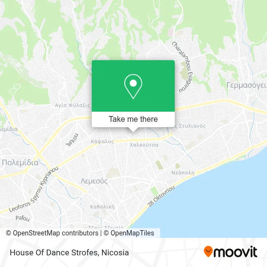 House Of Dance Strofes map