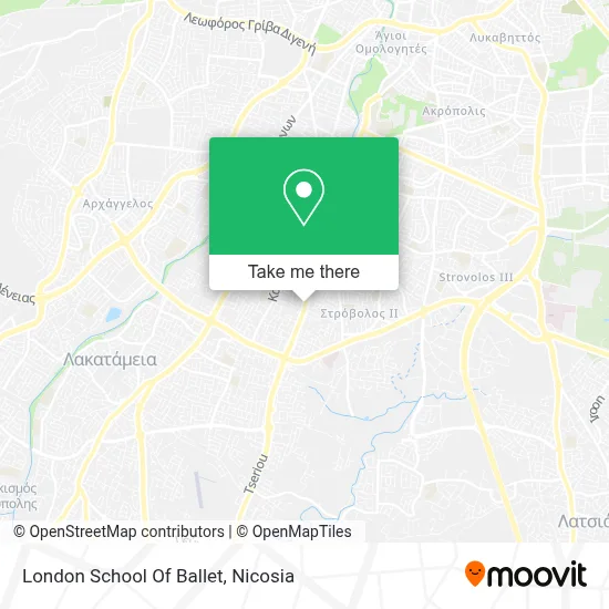 London School Of Ballet map