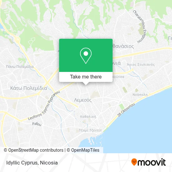 Idyllic Cyprus map