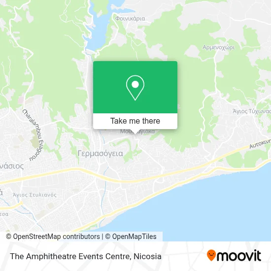 The Amphitheatre Events Centre map
