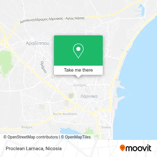 Proclean Larnaca map
