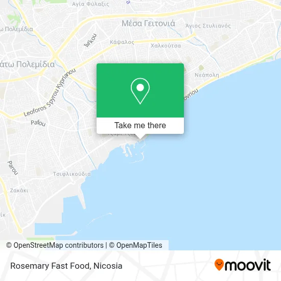 Rosemary Fast Food map