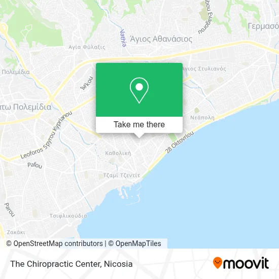 The Chiropractic Center map