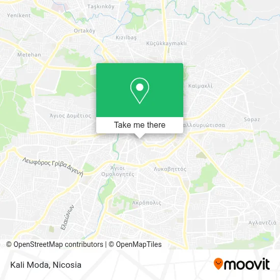 Kali Moda map