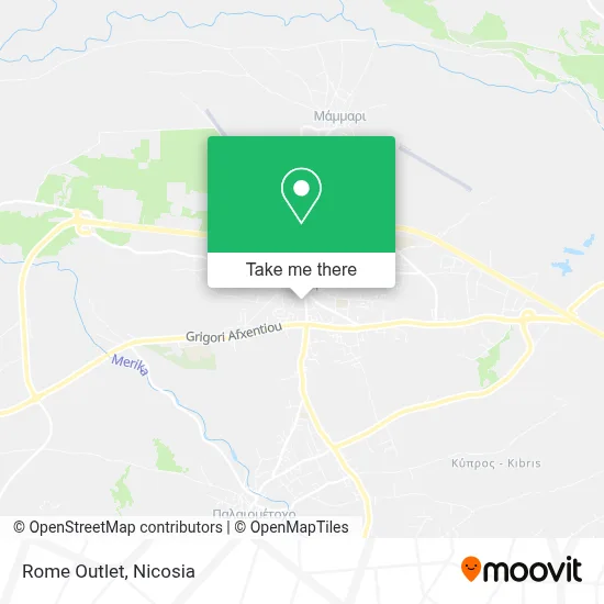 Rome Outlet map
