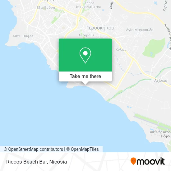 Riccos Beach Bar map