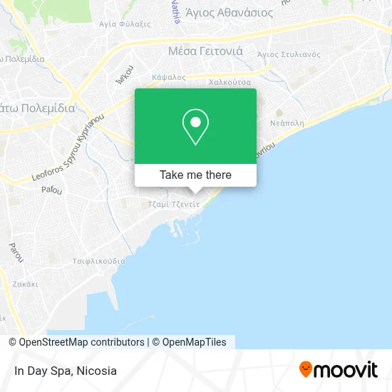 In Day Spa map