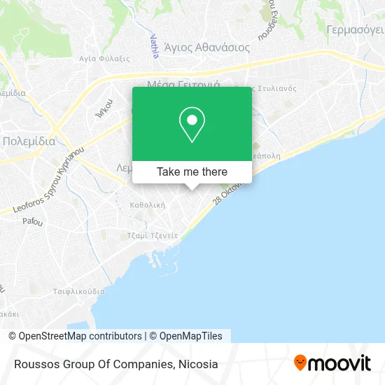 Roussos Group Of Companies map