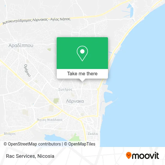 Rac Services map