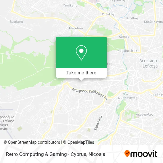 Retro Computing & Gaming - Cyprus map