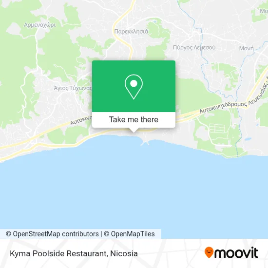 Kyma Poolside Restaurant map
