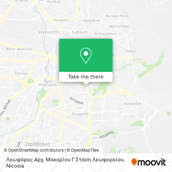 Λεωφόρος Αρχ. Μακαρίου Γ Στάση Λεωφορείου map