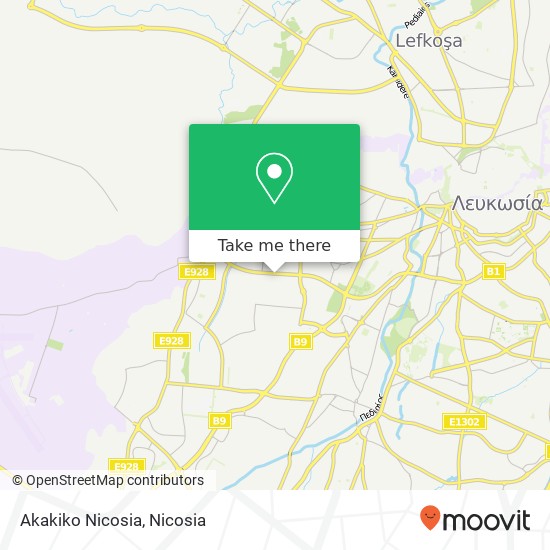 Akakiko Nicosia map