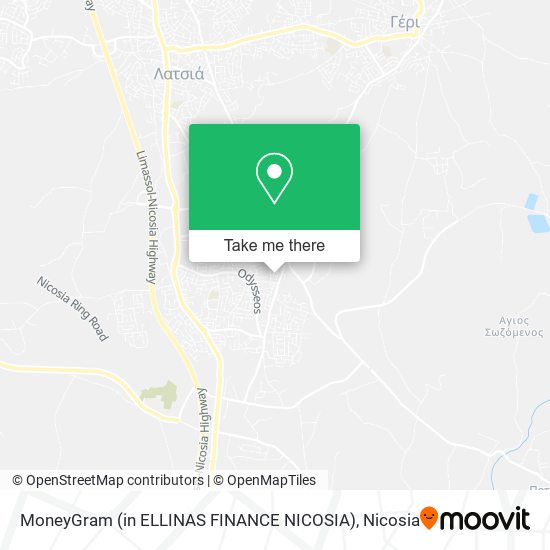 MoneyGram (in ELLINAS FINANCE NICOSIA) map