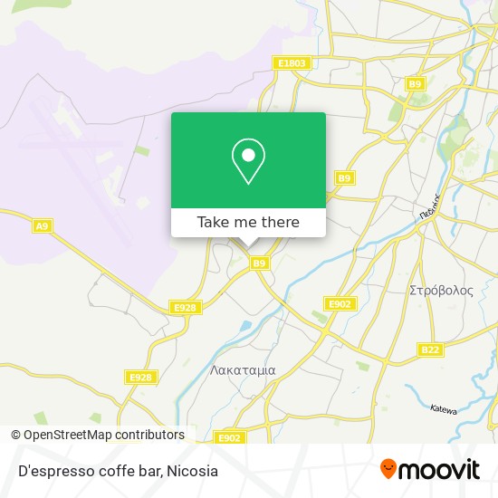D'espresso coffe bar map