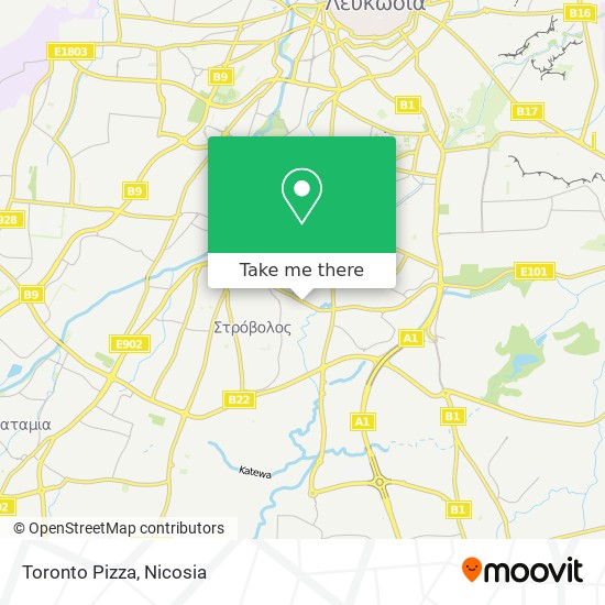 Toronto Pizza map