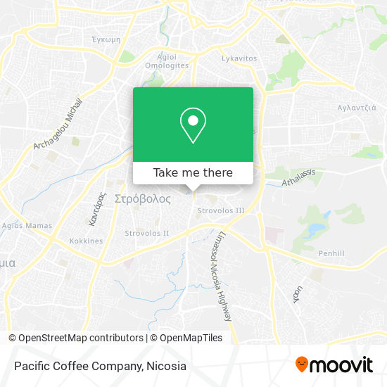 Pacific Coffee Company map