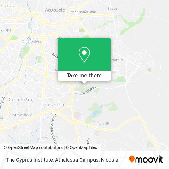 The Cyprus Institute, Athalassa Campus map