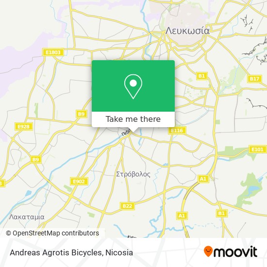 Andreas Agrotis Bicycles map