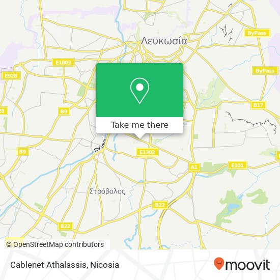 Cablenet Athalassis map
